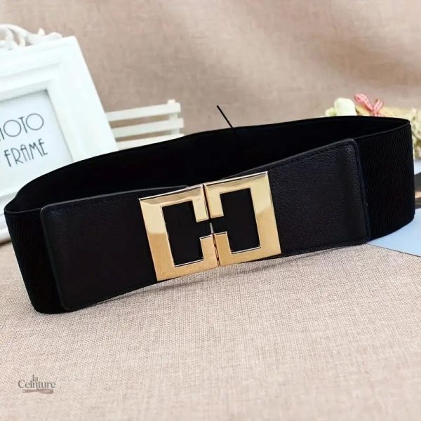 Ceinture Élargie avec Boucle en Or