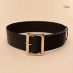 Ceinture Large à Boucle Dorée