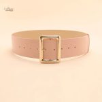 Accessoire Mode Ceinture Large Dorée