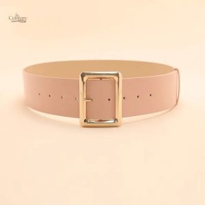 Accessoire Mode Ceinture Large Dorée