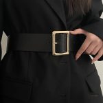 Ceinture Femme avec Détails Dorés