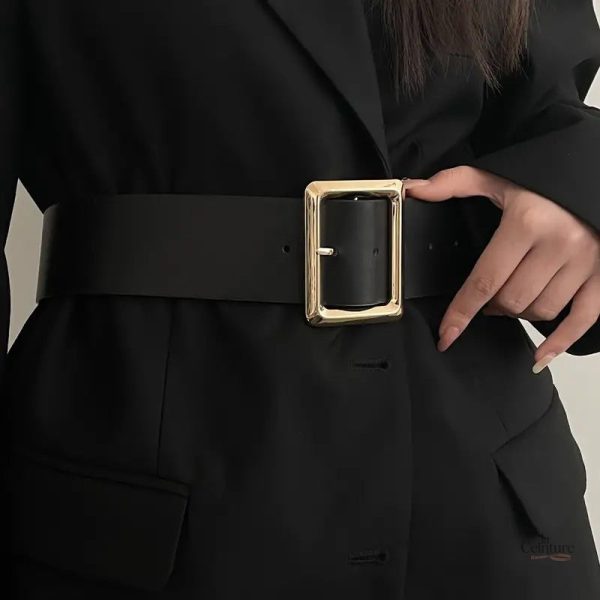 Ceinture Femme avec Détails Dorés
