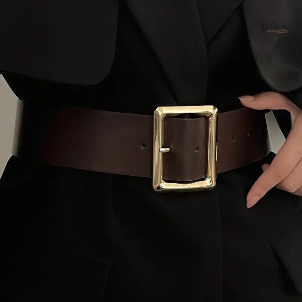 Ceinture à Boucle Dorée pour Style Unique