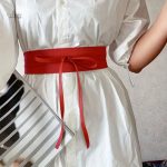 Accessoire mode : ceinture large à nouer