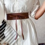 Design contemporain pour une ceinture à nouer