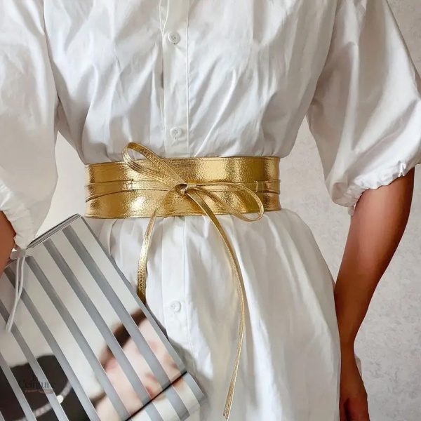Ceinture à nouer stylée en version large