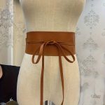 Ceinture femme large avec nœud décoratif