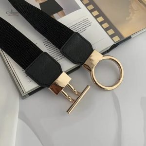 Ceinture Leipzig, boucle dorée tendance pour look chic