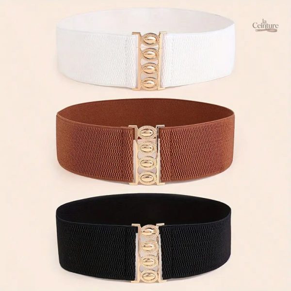 Ceinture Élastique pour Femme - 3 pièces