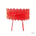 Accessoire de Mode Large en Dentelle