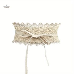Ceinture Dentelle Femme Large