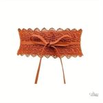 Ceinture Large Élégante en Dentelle