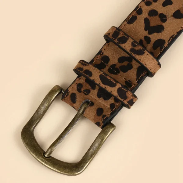 Ceinture tendance avec motif léopard pour femme