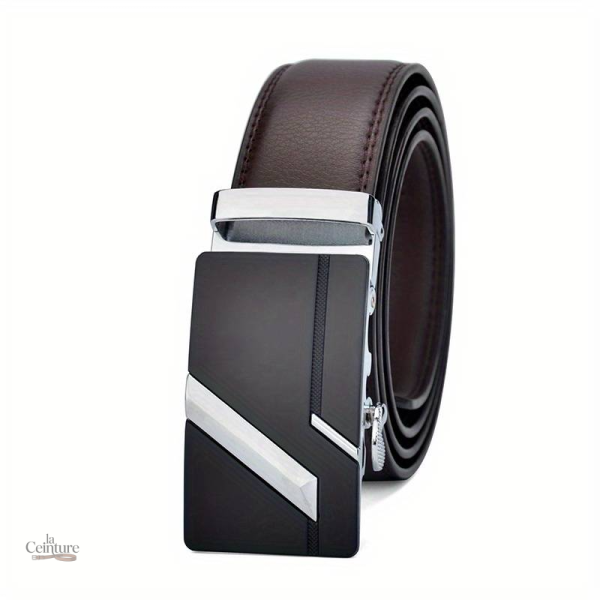 Ceinture homme en cuir noir Spokane