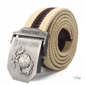 Ceinture militaire robuste, idéale pour les activités extérieures