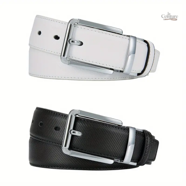 Ceinture réversible pour homme, style Austin