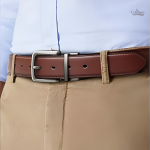 Ceinture homme tendance, design réversible chic