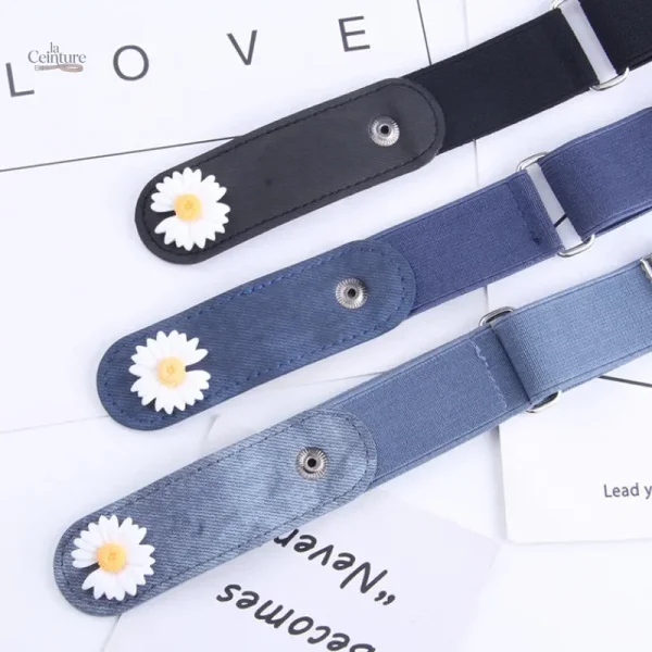Accessoire féminin : ceinture extensible et pratique