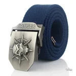 Ceinture originale homme avec motif osseux
