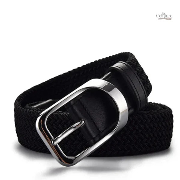Accessoire homme : ceinture élastique tressée