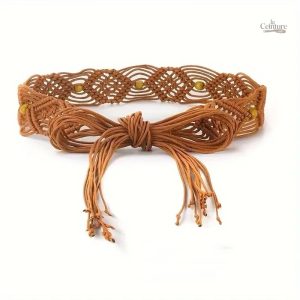 Accessoire mode : ceinture tressée femme