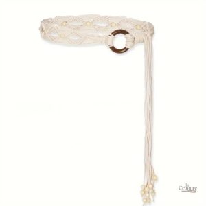 Ceinture tressée style bohème pour femmes