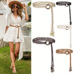 Accessoire tendance ceinture tressée femme