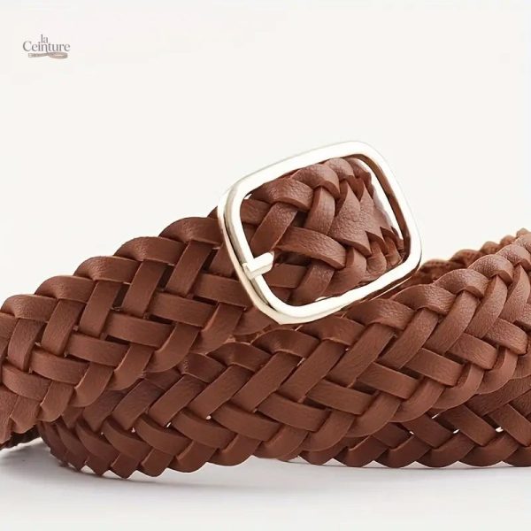 Accessoire féminin : ceinture tressée douce