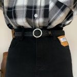 Ceinture à boucle classique pour femme