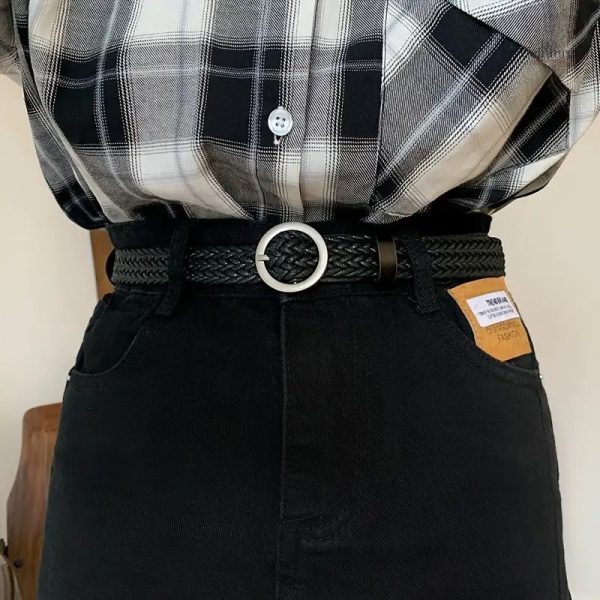 Ceinture à boucle classique pour femme