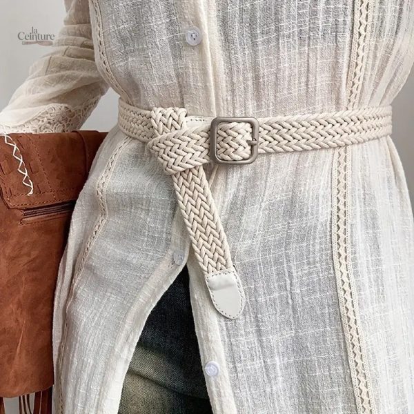 Accessoire mode : ceinture tressée élégante