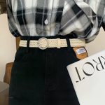 Ceinture tressée pour un style intemporel