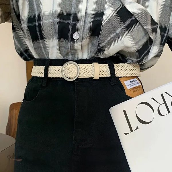 Ceinture tressée pour un style intemporel