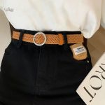 Accessoire féminin : ceinture tressée chic