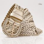Ceinture Tressée Dorée pour Femme