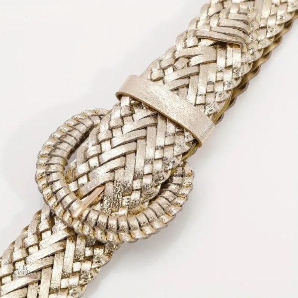 Ceinture à Boucle Classique en or