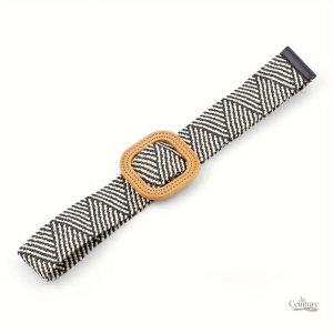 Ceinture élastique Bonn, style tressé pour femme