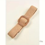 Ceinture classique tressée, élastique et chic