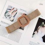 Bonn : ceinture élastique tressée féminine