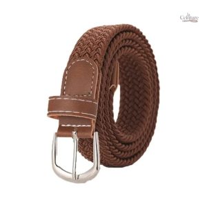 Ceinture Tressée Élastique pour Femme