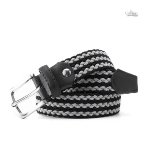 Ceinture tressée homme, design élastique pratique