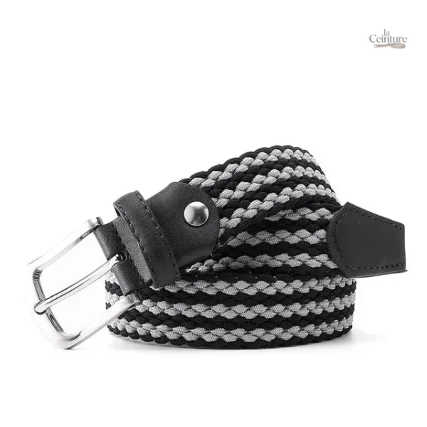 Ceinture tressée homme, design élastique pratique