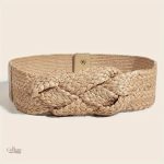 Ceinture Raphia Tressée Femme