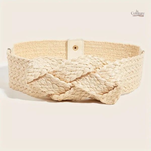 Ceinture Lublin en Raphia Naturel