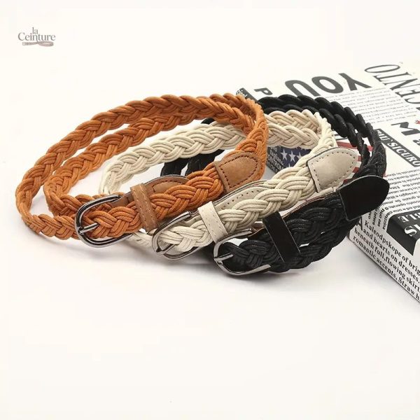 Ceinture tressée élégante pour un style classique