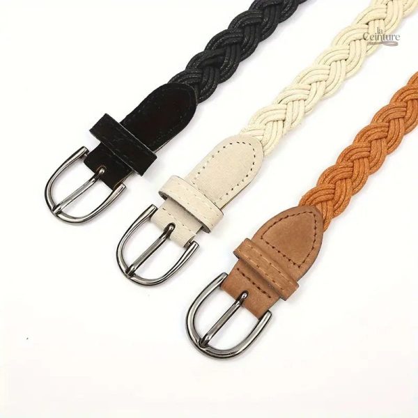 Ceinture Espoo : design tressé pour femmes