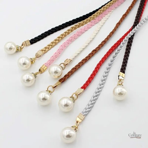 Bari : Ceinture tressée fine, style féminin