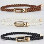 Ceinture Tressée en Cuir pour Style Classique