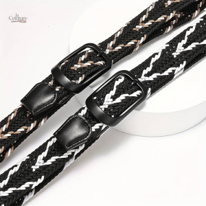 Ceinture tressée pour homme, style Dallas