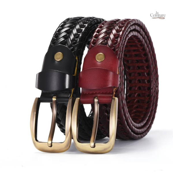 Ceinture tressée homme Phoenix